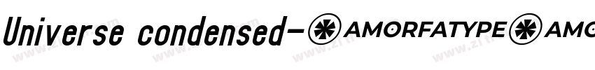 Universe condensed字体转换